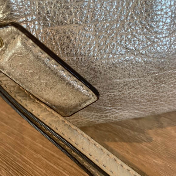 Coach gold metallic clutch or wristlet - Picture 2 of 3